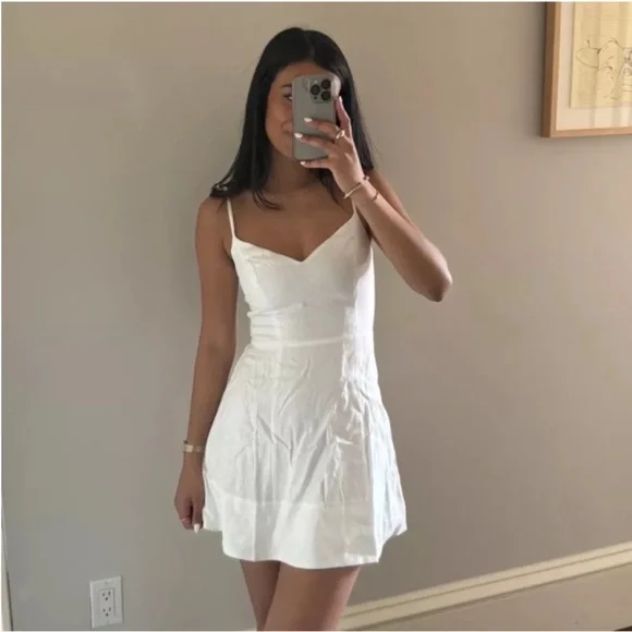 holt linen dress Reformation | Dresses | Reformation Holt Linen Dress In White